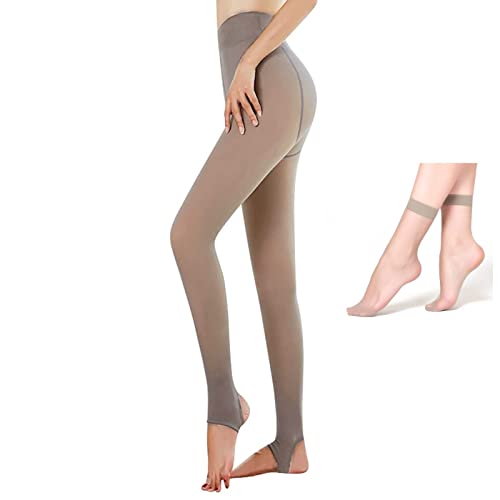 Zwangerschapspanty Dames Fleece gevoerde panty's Nep doorschijnende Zwangerschapspanty Dames Fleece gevoerde panty's Nep doorschijnende