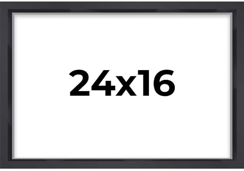16x24 Shadow Box Frame Contemporary Black | 3/4