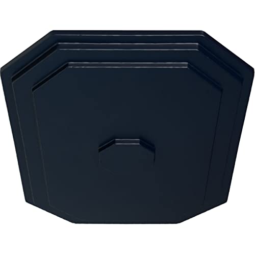 Image of Ekena Millwork CM25FEMDF 25 1 /4 inchW X 17 1 /4 inchH X 1 3 /4 inchP Felix Ceiling Medallion, Midnight Dream