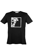 Versace Collection Short Sleeve Crew Neck Embellished Graphic T-Shirt (Large )