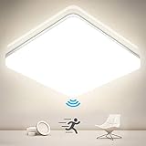 ➤ Superhell & Energie sparen: 24W 2600LM LED Lampe entspricht 250W Glühlampe mit sehr hellem und gleichmäßigem Licht. Die LED Schlafzimmerlampe ist eine hervorragende Alternative zu herkömmlichen Glühlampen und kann bis zu 95% Energie sparen