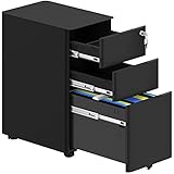 ROBUST & GERÄUMIG - Hergestellt aus hochwertigem Stahl ist der feuerfeste Aktenschrank langlebig und robust, so dass ein Drucker ohne Dellen für den Langzeitgebrauch platziert werden kann. Eine glatte Schienenführung sorgt für eine geräuschlose Umgebung.
