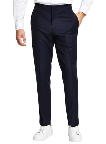 Tallia Alfani Mens Slim Fit Navy Blue Tuxedo Pants 32 x 34