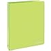 3 Ring Binder 1.5 Inch Green, 1 ½ inch Binder Clear View Cover with 2 Inside Pockets, Colored School Supplies Office and Home – by Enday