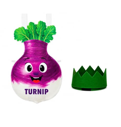 Image of Raj Costume Kids Fruit & Vegetable Fancy Dress Costume | Soft Felt Fruit and Vegetable Cutout Costume for Boys & Girls | School Annual Function
