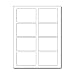Adhesive Name Tag Stickers, 8 Labels per Sheet, 3 3/8" x 2 1/3" - White Matte Finish - Printable Badges for Inkjet/Laser Printers - 25 Sheets / 200 Labels