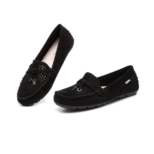 Image of Bernal Women's Non-Slip Penny Loafers - All-Day Comfort Flat Driving Shoes for Work Office & Casual Walking