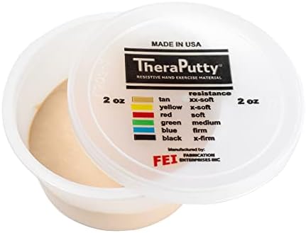 CanDo TheraPutty Scented Hand Exercise Putty for Rehabilitation, Exercises, Hand Therapy, Occupational Therapy, Vanilla Tan XX-Soft 2oz