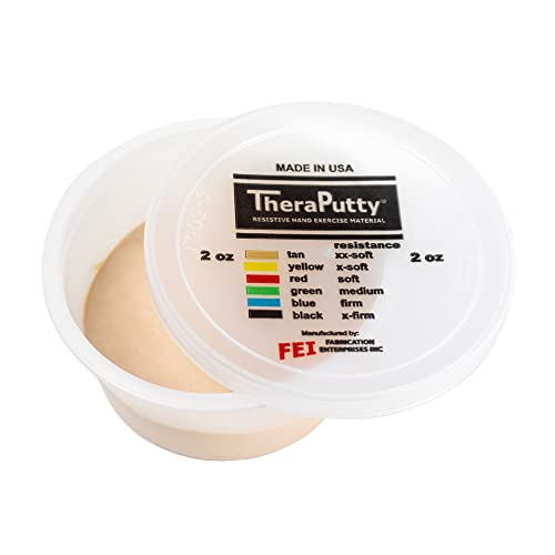 CanDo TheraPutty Scented Hand Exercise Putty for Rehabilitation, Exercises, Hand Therapy, Occupational Therapy, Vanilla Tan XX-Soft 2oz