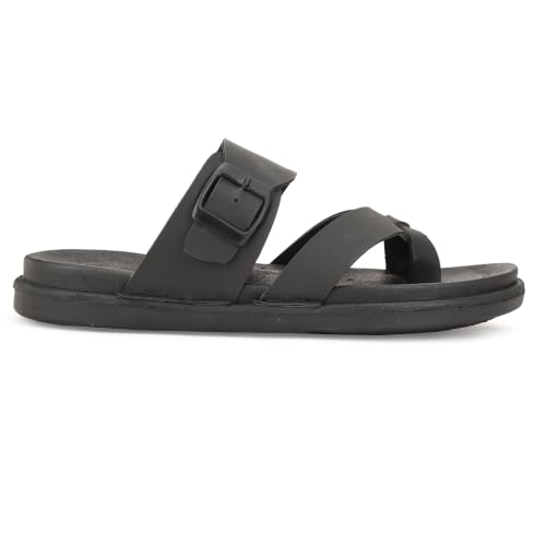 Image of KRISMO Men's Rich Quality|Perfect Style|Ultalightweight Synthetic Leather Buckle Sandal