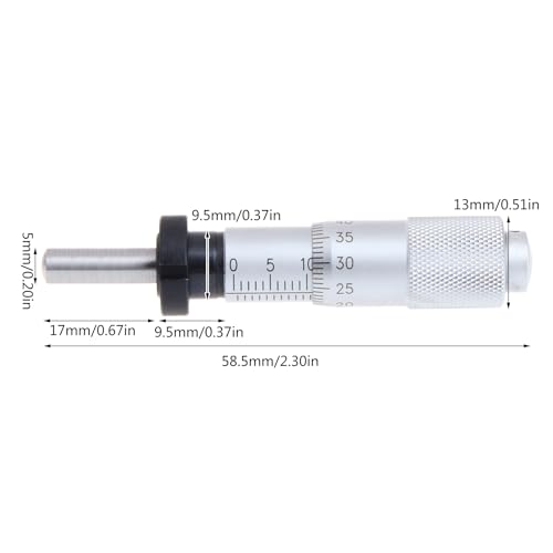 Vogast Multifunctional Micrometer for Head 1m Round for Head with Nut Micrometer for Head