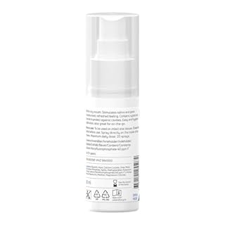 TePe Hydrating Mouth Spray for Dry Mouth, mild Apple and Peppermint, Fluoride Mouth Spray to Ease The Feeling of Dry Mouth, Easy on-The-go