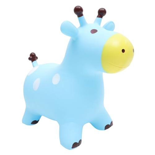 Kisangel Inflatable Jumping Horse for Enlarged Thickened Educational with Air Pump Outdoor Bouncing Mount for Developing Balance Coordination Stamina Fun Present