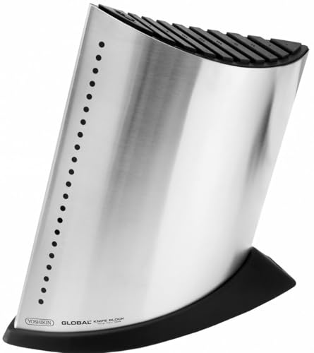 Comparison: Best Global Knives Holder 9 Global GKB-52-10 Slot Ship Shape Knife Block - Stainless Steel
