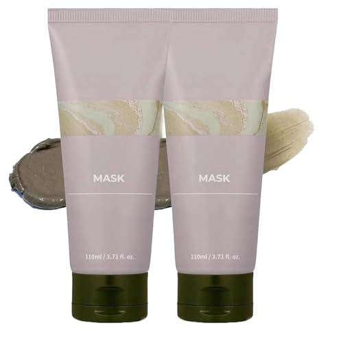 Mascarillas de barro de alivio para la cara, mascarillas faciales de arcilla de limpieza profunda, mascarillas faciales de barro de recuperación (2 pcs)
