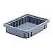 Quantum DG91025GY Dividable Grid Container, 11-7/8"L x 8-1/4"W x 2-1/2"H, Polypropylene, Gray