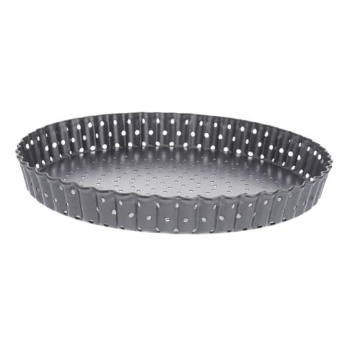 VINTORKY Pizza Chrisper Trays 8inch Non-stick Baking Mould Loose Base Easy to Release Great for Cheesecake Tart