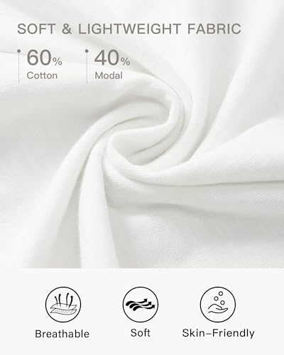 Stelle Womens Modal Soft T Shirts Short Sleeve V Neck Basic Tee Casual Loose Fit Tops Lightweight Soft Summer Outfits Clothes3