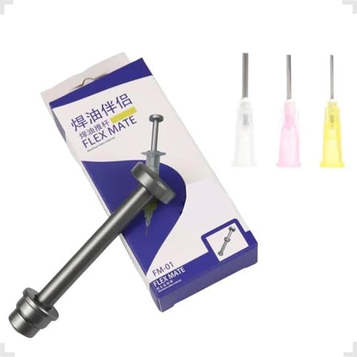 Dispensador Embolo Aplicador Metálico Para Seringas 10cc Com 3 Agulhas Flex Mate FM-01