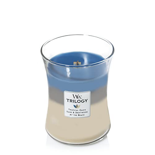 WoodWick Medium Hourglass Candle, Nautical Escape Trilogy, 9.7 oz