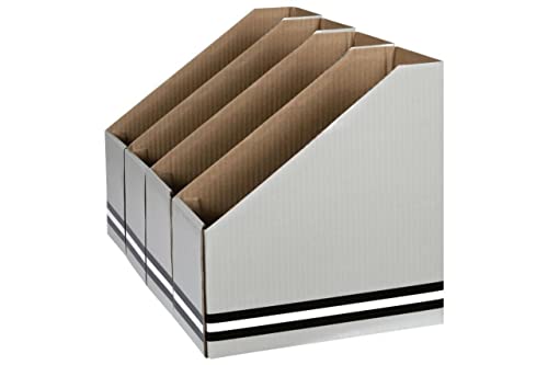 Arquivo de revista Marbig 80050A cinza pacote com 4