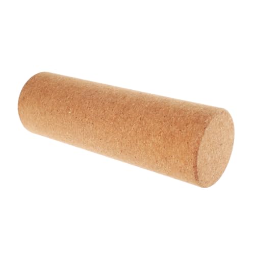 Rodillo de corcho para yoga, cilindro de masaje para espalda, foam roller sólido para músculos, 100mm x 330mm miniatura 1