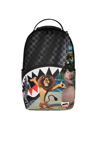 Sprayground Escape to the City Backpack, 18x6x11.5 inches, Black, Unisex, Faux Leather, Water-Resistant, Laptop Compartment, Multiple Storage Pockets