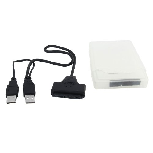 Cable USB a SATA con estuche protector transparente para HDD 2.5"