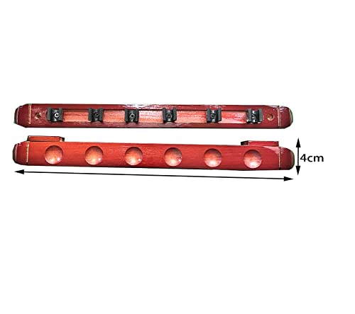 Support de queue de billard en bois mural avec clips pour clubs et bars - 4