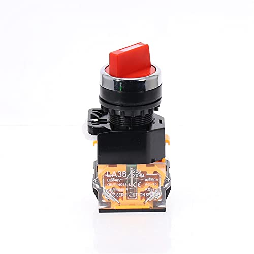 Commutateur rotatif 22mm sélecteur autobloquant DPST interrupteur 4 vis