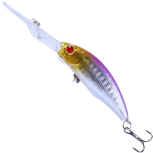 Kit 6 Isca Artificial Fundo Tucunaré Dourado Traira 10cm 7gr