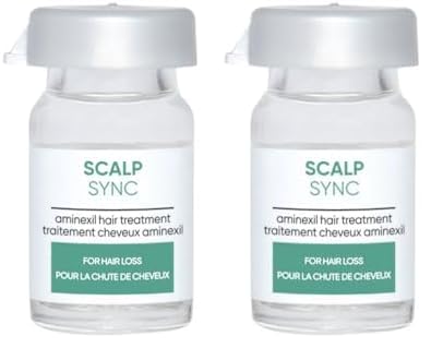 BIOLAGE Scalpsync Aminexil Hair treatment|Hair Strength for Hairfall (10X6ml)| For Men & Women (Pack of 2)