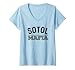 Femme Tabouret Mafia Funny Mezcal Alcool T-Shirt avec Col en V