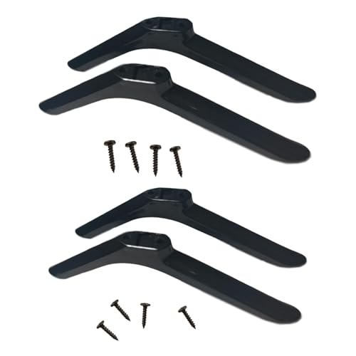Image of TV Stand Legs | Sturdy Table Top TV Pedestal Base | Universal Support for 24-32 Inch Televisions | Durable PP Material, 19cmx5cmx1.6cm