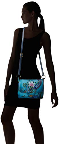 Image of Anna by Anuschka Women's Genuine Leather Flap-Over Medium Shoulder Bag