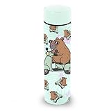 Oh My Pop Capybara-Botella Inteligente Block, Turquesa, 500 ml