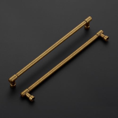 Image of Ravinte Antique Brass Kitchen Pulls Cabinet Handles 10 Inch 10 Pack