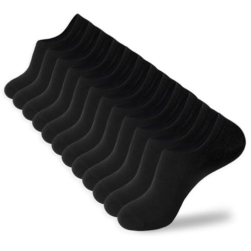 Image of 6 /12 Pairs No Show Cotton Low Cut Socks - Men & Women's Bulk Liner Socks