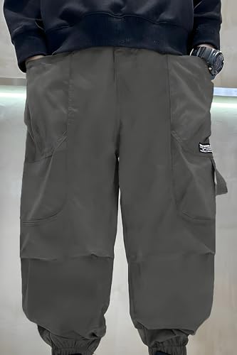Pantalon cargo décontracté garçons résistant et facile à enfiler gris