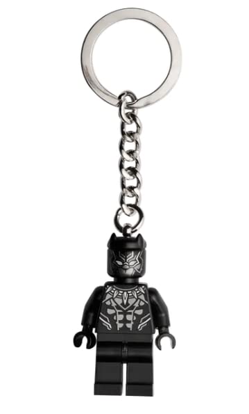 LEGO Llavero Black Panther (854189), Negro -, Small