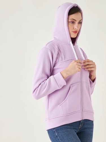 Image of Pivl Women Solid Hooded Jacket for Winter