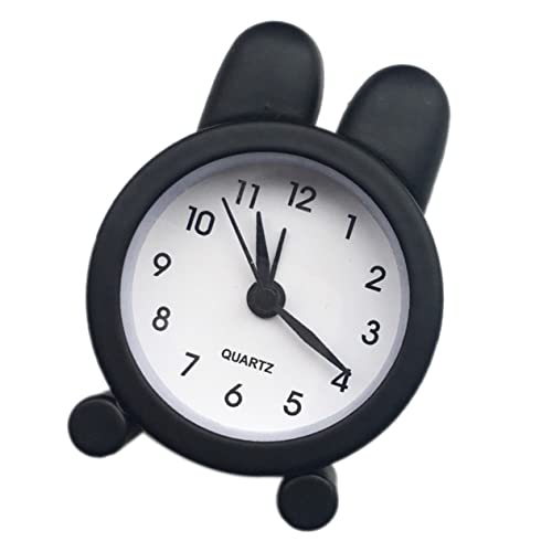 HYTROVE 1 Pc Reloj Despertador de Escritorio Alarma Radio despertadores para Reloj Despertador Digital Siesta Despertador de Noche Relojes motorizado Despertador Sencillo Black