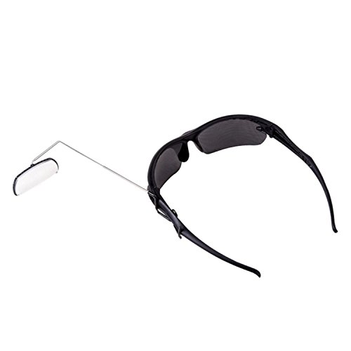 Image of WOVTE Universal 360 Adjustable Cycling Eyeglass Rearview Mirror with Crystal Clear View for Bicycle Eyeglasses