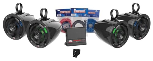Audiosavings Bundle Rockville RockerBT Bluetooth Controller y MTX UTV Audio Kit