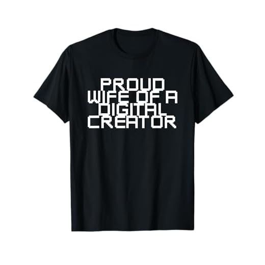 Orgullosa esposa del creador digital Contenido multimedia Influencer Divertido Camiseta