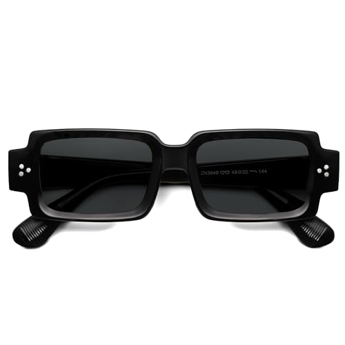 VANLINKER Retro Thick Rectangle Sunglasses for Men Women Trendy Square Chunky Sun Glasses VL98404