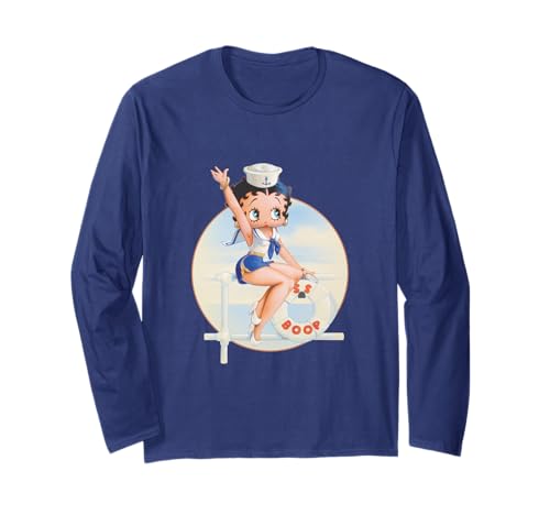 Pin-Up nautique Betty Boop Sailor Manche Longue