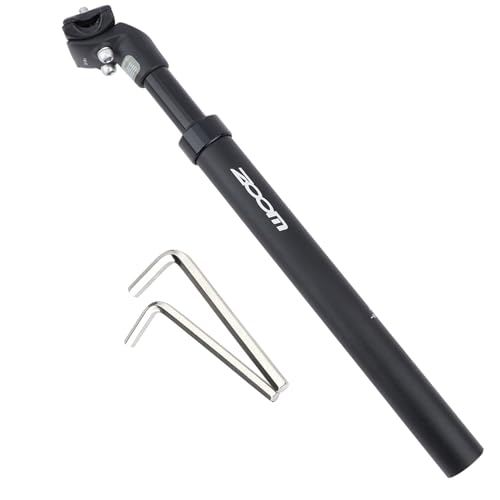 Yongness Tija de Sillín Amortiguador para Bicicleta 27.2mm Negro