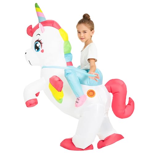 Disfraz Inflable Unicornio para Niñas y Niños miniatura 2