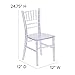 Flash Furniture HERCULES 10 Pack Childâ€™s Transparent Crystal Resin Party and Event Chiavari Chair for Commercial & Residential Use